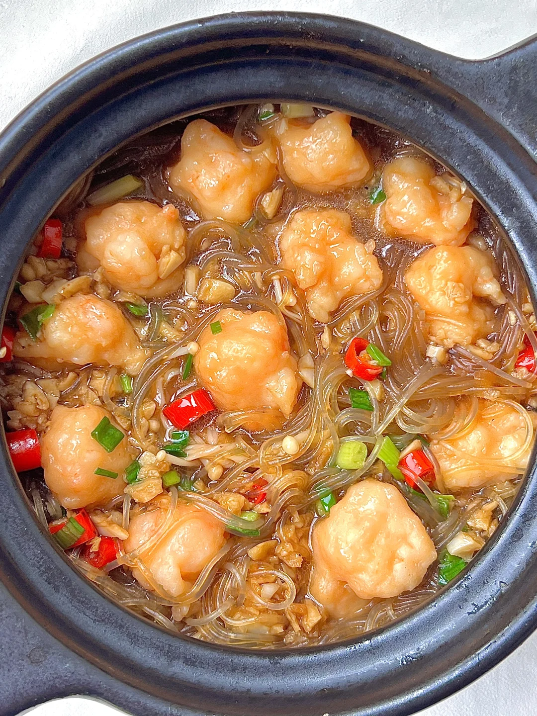 蒜蓉虾滑粉丝煲